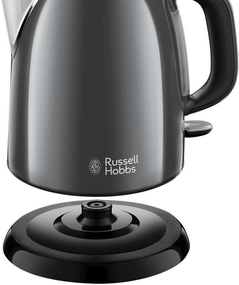 Russell Hobbs Wasserkocher Colours Plus+ Mini 1,0l schwarz-grau 24993-70