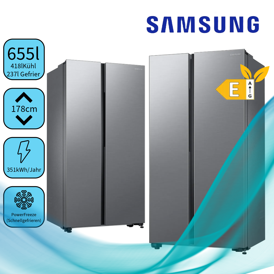 Samsung RS62DG5003S9EF  Side-by-Side-Kühlschrank mit Gefrierfach, 178 cm, 628 l, SmartThings