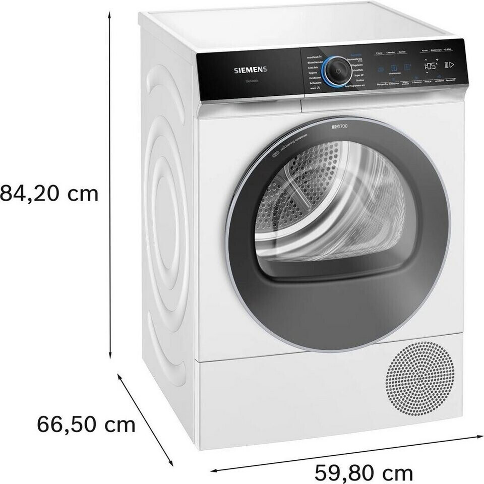 Siemens WQ46B2C40  Wärmepumpentrockner  Kondensationseffizienzklasse A  9 kg