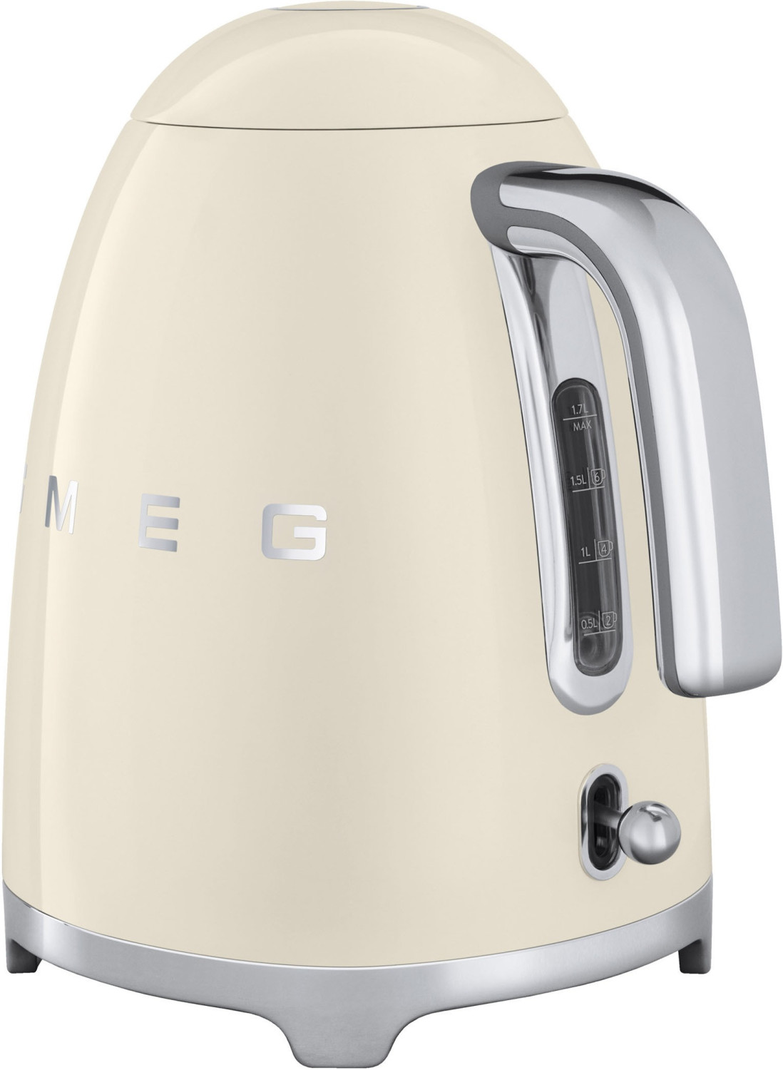 Smeg KLF03CREU Wasserkocher mit Filter  1,7 Liter  2.400 Watt  Wasserstandanzeige  Kalkfilter 