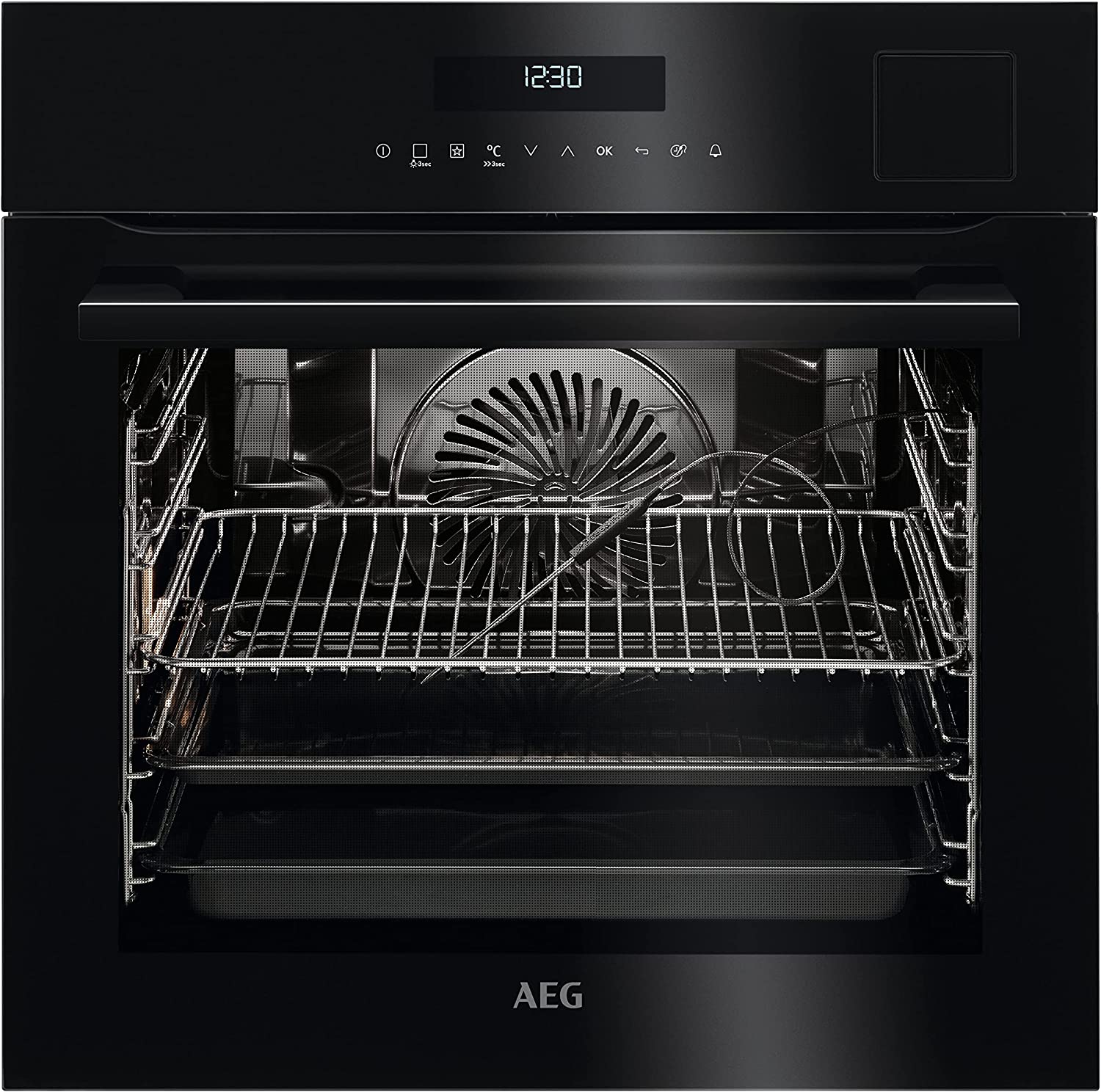 AEG BSE792220B Dampfbackofen  70 Liter  Dampf  Heißluftgrill  Hydrolyse  Umluft  Heißluft  Grill 