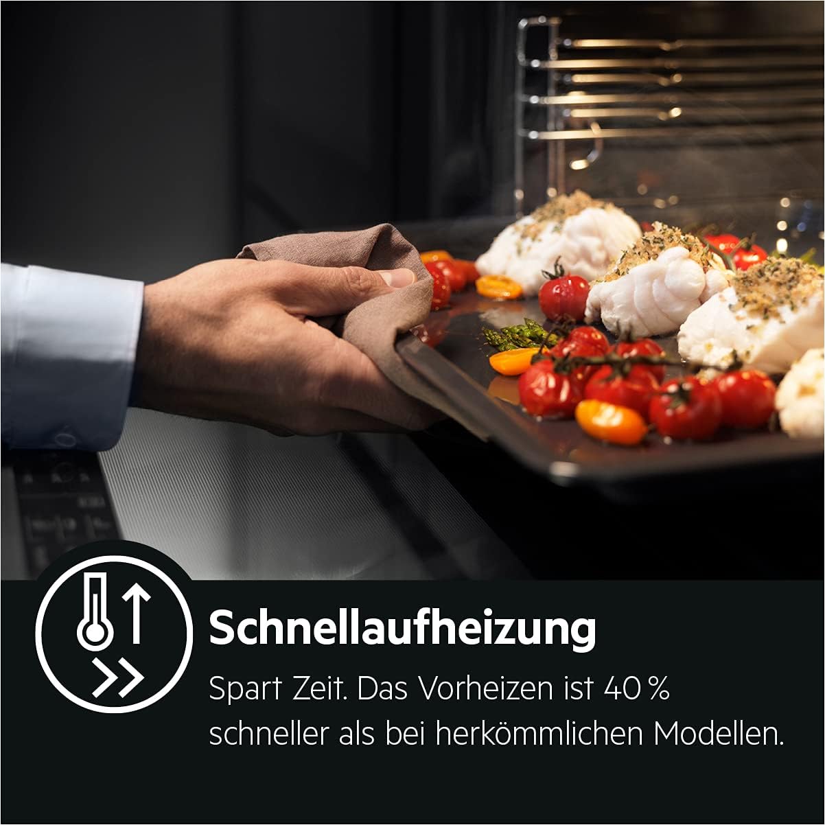 AEG BSE792220B Dampfbackofen  70 Liter  Dampf  Heißluftgrill  Hydrolyse  Umluft  Heißluft  Grill 