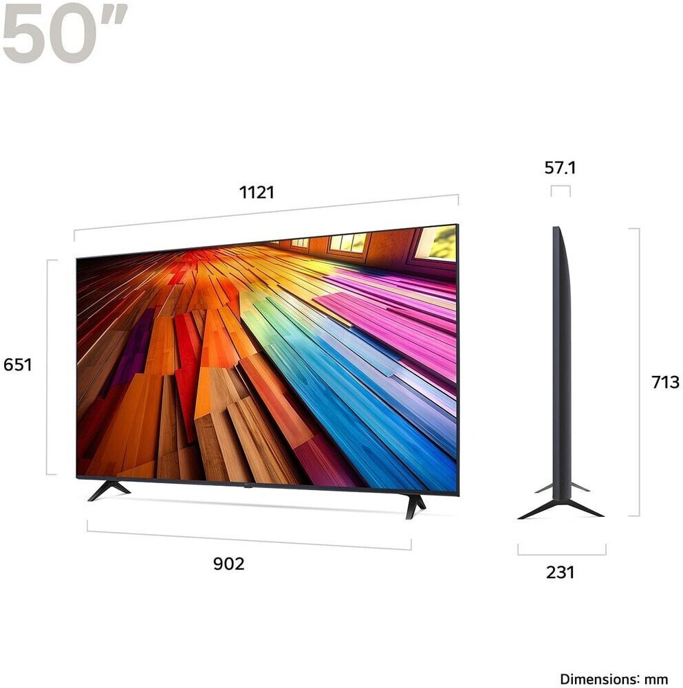 LG 50UT80006LA UHD Fernseher - schwarz 50 Zoll