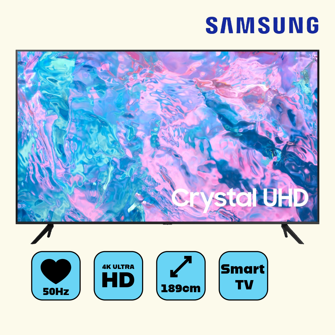 Samsung 75CU717 2023 Serie  4K-Fernseher  LED  3.840 x 2.160 Pixel  75 Zoll