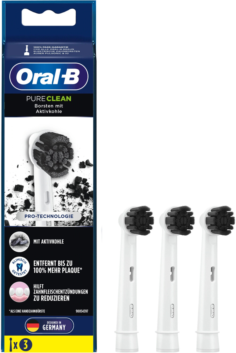 Oral-B Pure Clean Aufsteckbürsten 3 Stk.