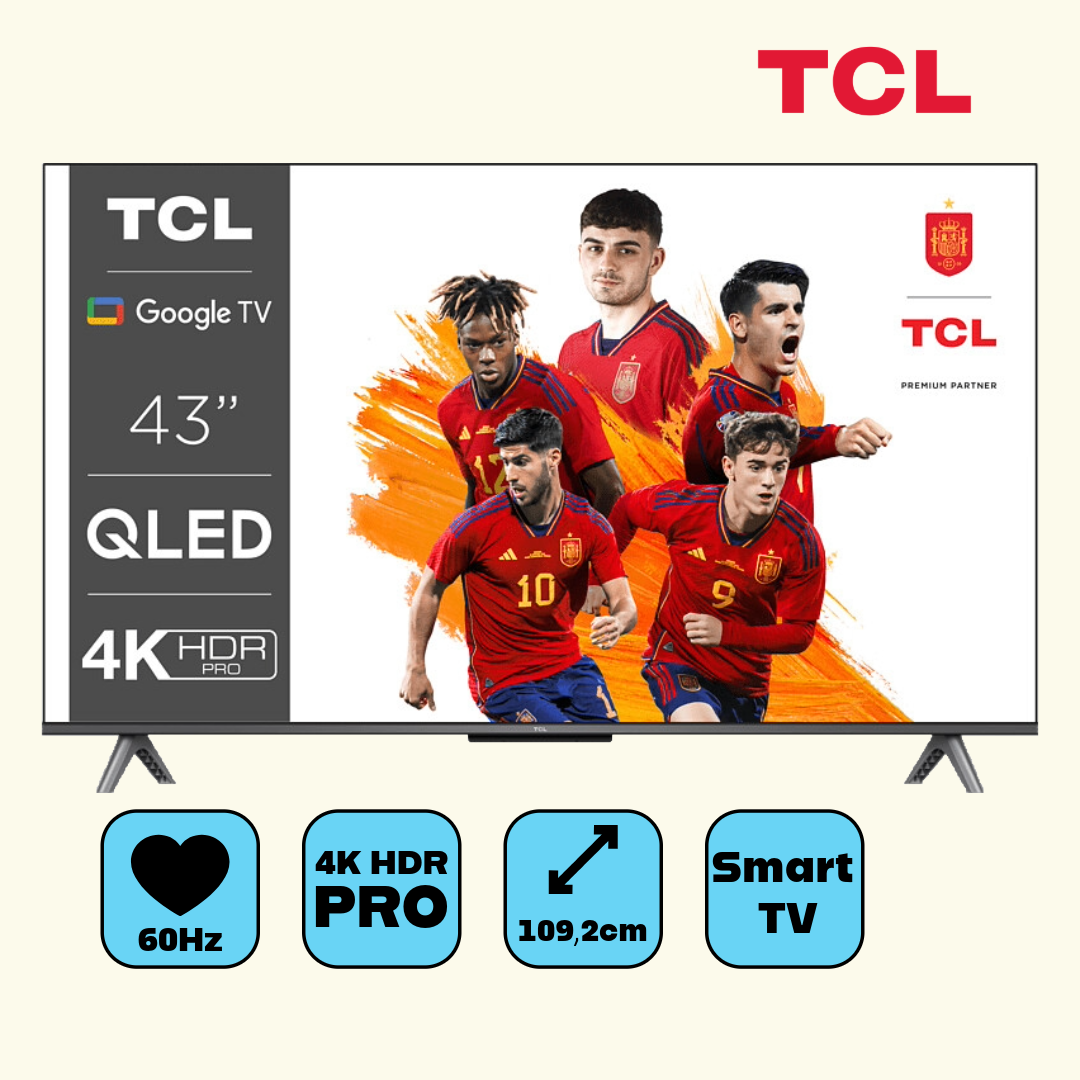 TCL 43C645  4K-Fernseher  HDR  3.840 x 2.160 Pixel  43 Zoll 